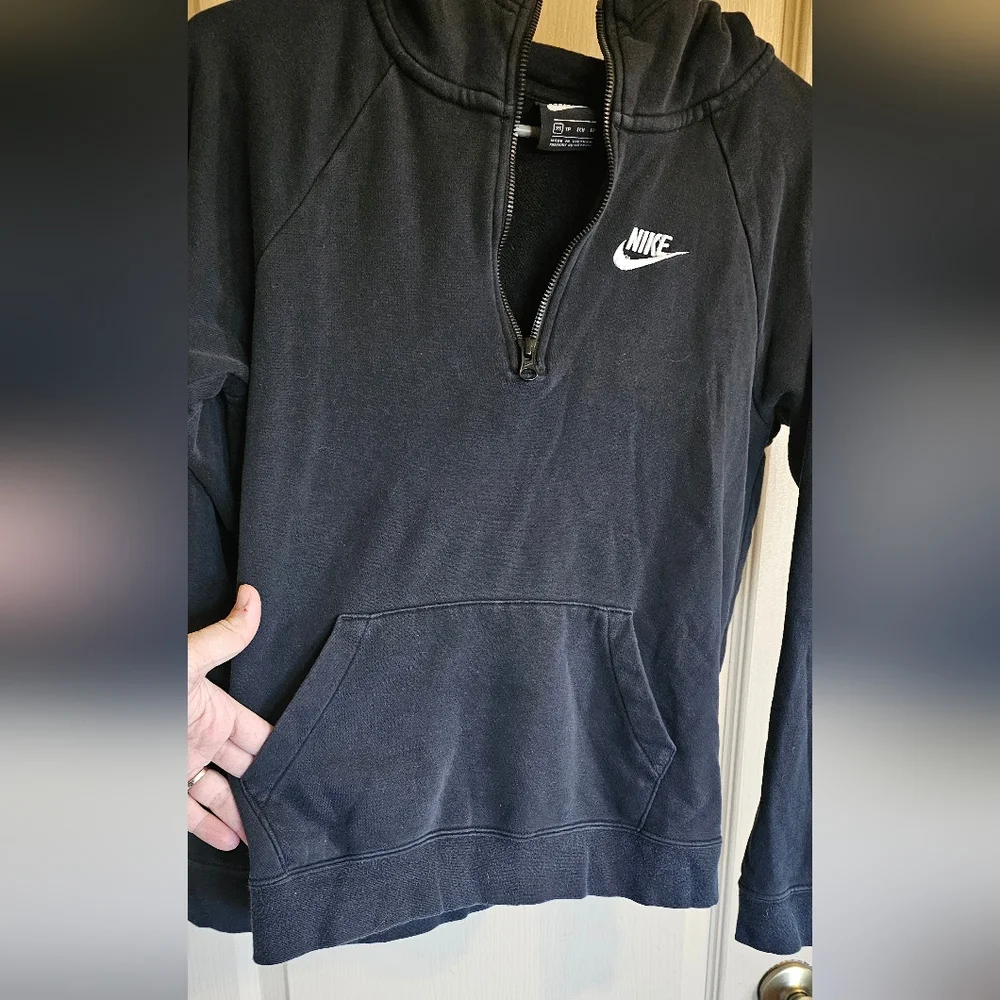 Nike Full Zip Hoodie XS Black & White‎